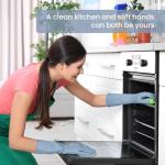 Set of 4 Reusable Colorful Rubber Cleaning Gloves