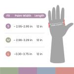 Set of 4 Reusable Colorful Rubber Cleaning Gloves