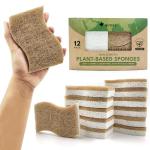 Eco-Friendly Dish Sponges - 12 Pack, Dual Sided