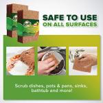 SCRUBIT Natural Non-Scratch Scouring Pads - 12 Pack