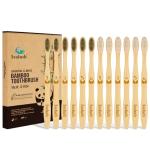 12 Biodegradable Bamboo Charcoal Toothbrushes