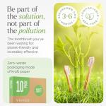 VIVAGO Bamboo Toothbrushes - 10 Pack, Eco-Friendly