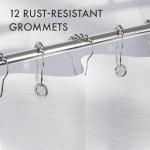 Washable Ombre Shower Curtain Set in Blue