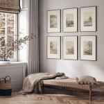 Neutral Vintage Botanical Canvas Wall Art Set