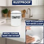 Granrosi Indoor Compost Bin with Charcoal Filters
