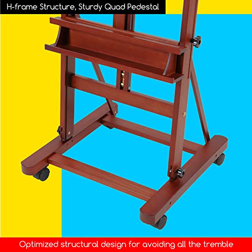 Meeden Adjustable Beechwood Studio Easel for Painting