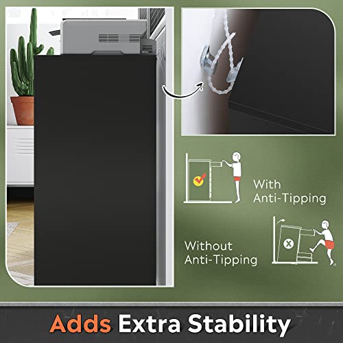 DEVAISE 7-Drawer Rolling Wood Storage Cabinet