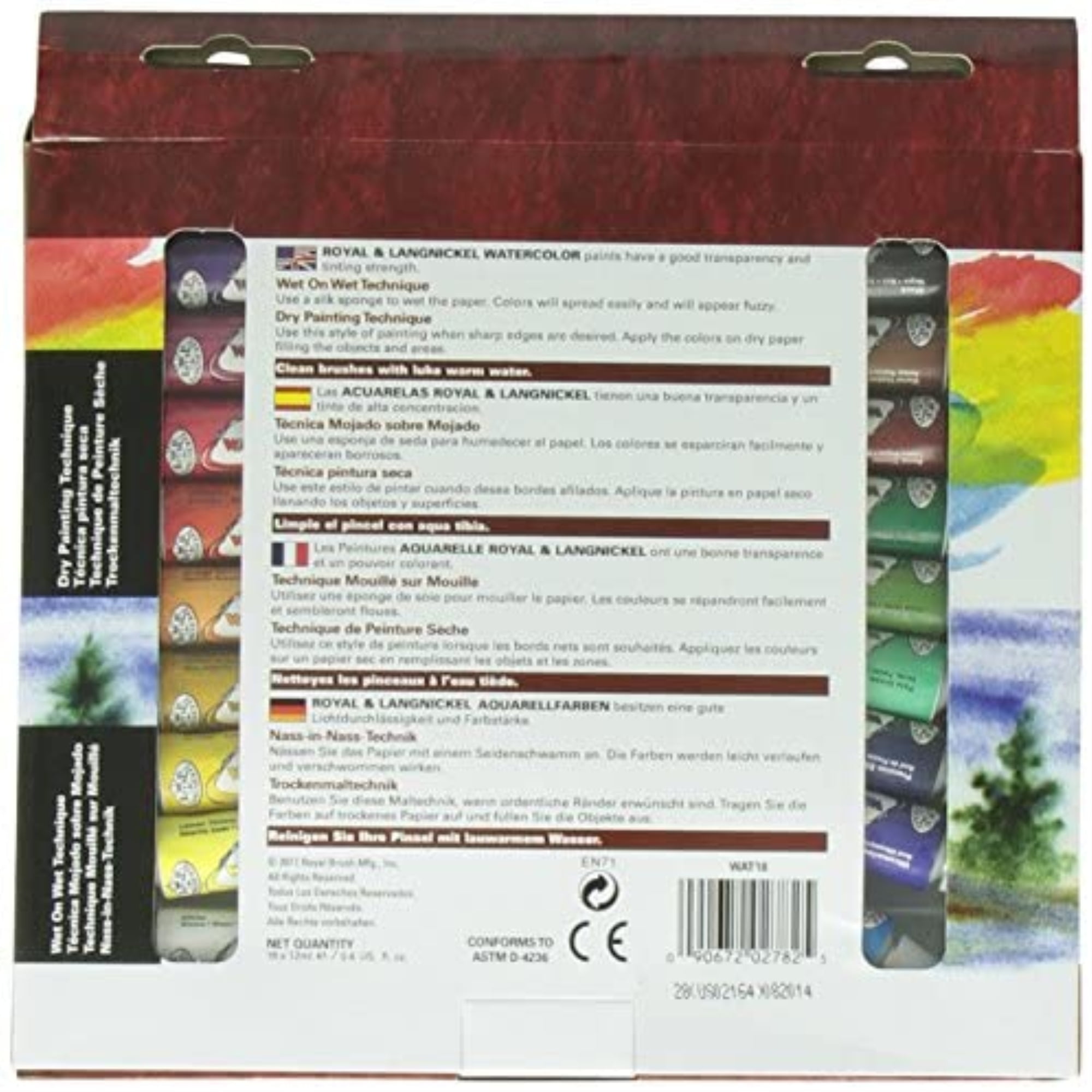 Royal & Langnickel 18 Watercolor Paint Tubes