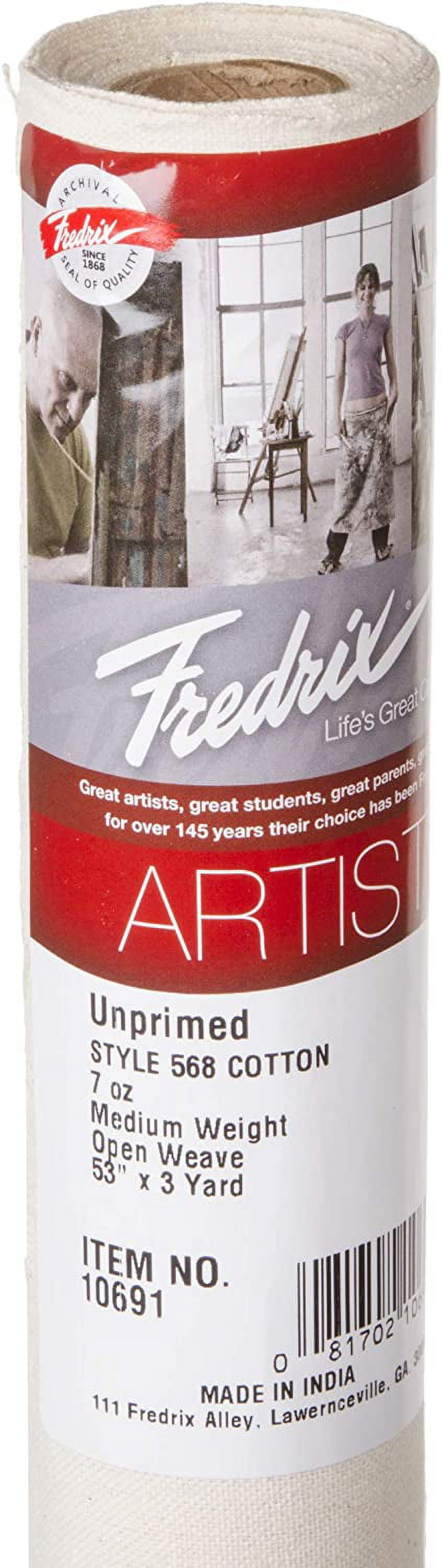 Fredrix Unprimed Cotton Canvas Roll - 52" x 3 yds