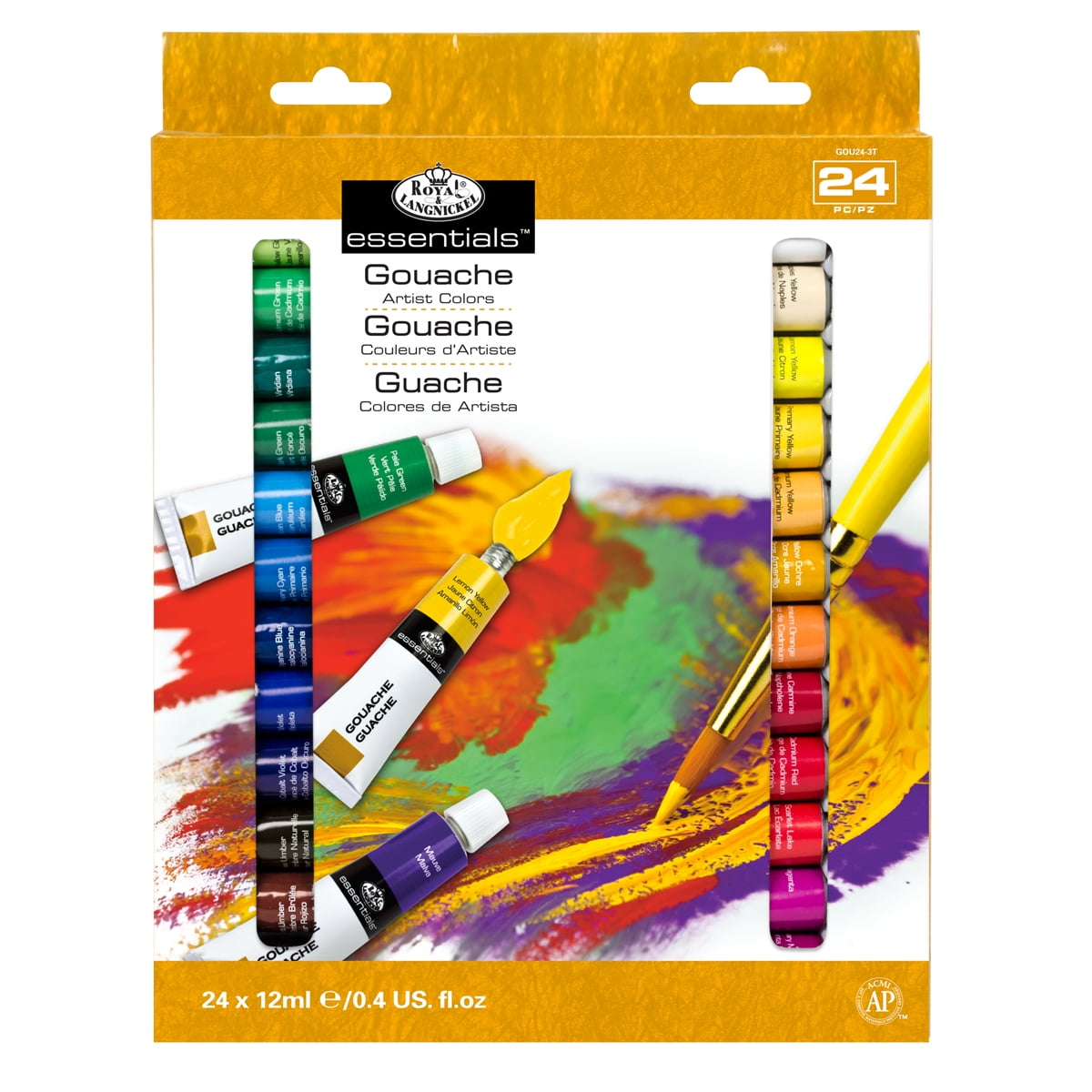 Royal & Langnickel Gouache Tube Paint Set, 24 Colors