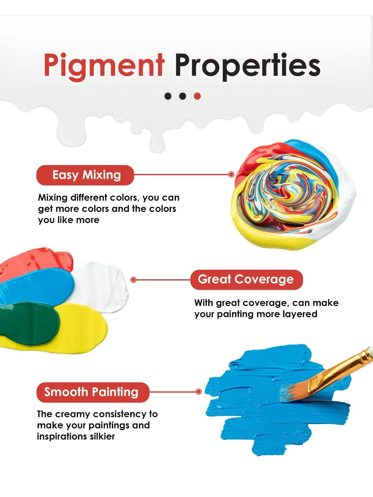 24-Piece Acrylic Paint Set - 2 oz Each