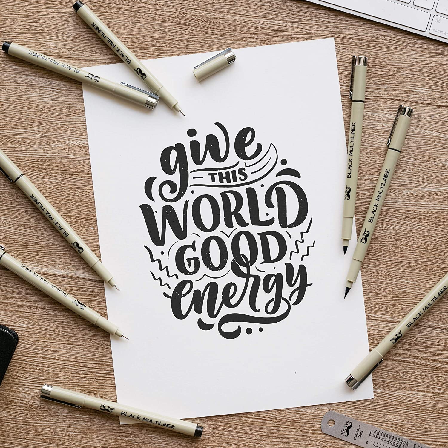 Mr. Pen Black Drawing Pen Multi-Pack for Artists