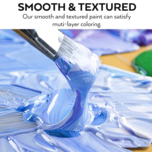 Nicpro 14-Color Acrylic Paint Set, 500ml Non-Toxic