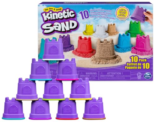 Kinetic Sand Castle Molds Set - 10 Pieces