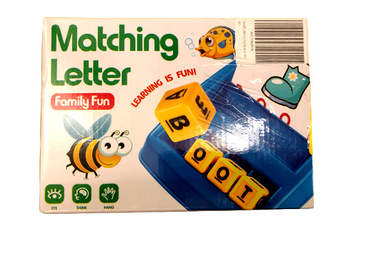 Letter Matching Scrabble Game for Young Learners