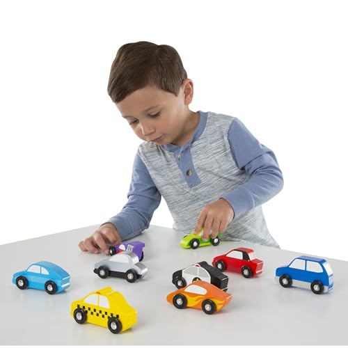 Melissa & Doug Wooden Car Play Set