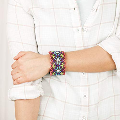 Embroidered Leather Cuffs for Creative Learning