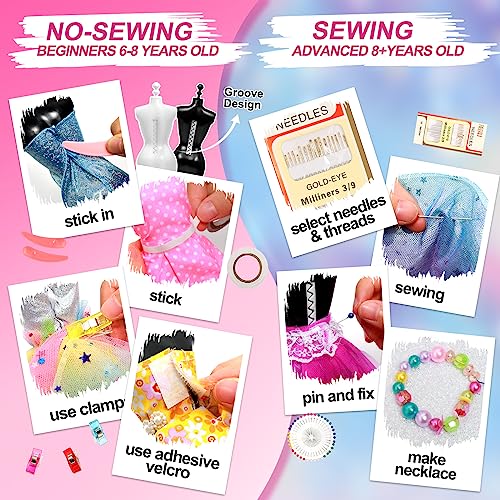 Fashion Design Kit for Creative Girls 600+ Pieces