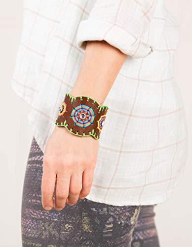 Embroidered Leather Cuffs for Creative Learning