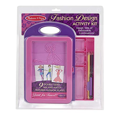 Melissa & Doug Fashion Design Art Kit with Stencils