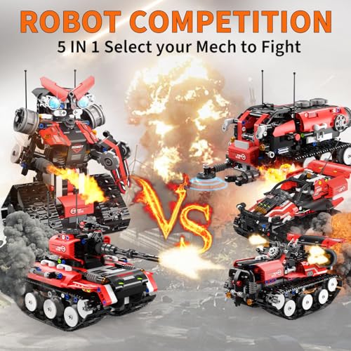 5-in-1 STEM Robot Building Kit for Kids