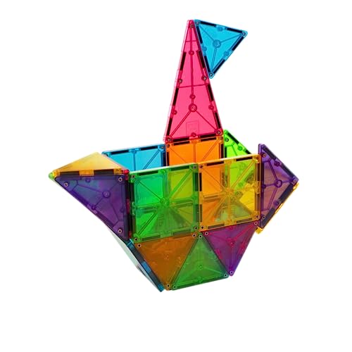 Magna-Tiles Bright Colors 32-Piece 3D Building Set