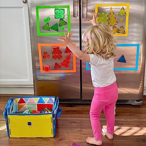 Magna-Tiles 100-Piece Clear Colors Magnetic Building Set