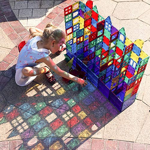 Magnetic Building Tiles for Kids - Educational STEM Fun