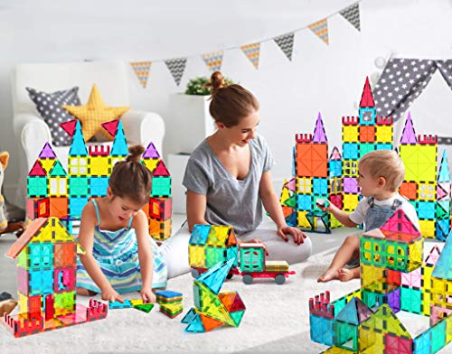 Magnetic Building Tiles for Kids - Educational STEM Fun
