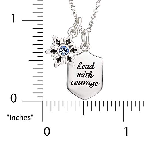 Disney Frozen Snowflake Charm Necklace 18 Inch