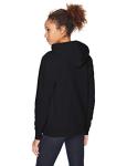 Cozy Black Fleece Pullover Hoodie for Women