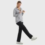 Hanes Women’s Full-Zip Hoodie in Gray Heather
