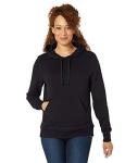 Cozy Black Fleece Pullover Hoodie for Women