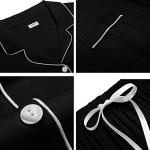 SWOMOG Women's Bride Button Down Pajama Set