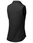 BGOWATU Women's Golf Polo Shirts Sleeveless Collared V Neck Tennis Tops Dry Fit UPF 50+ Workout Tank Lightweight Black L