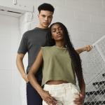 American Apparel Women’s Heavyweight Cotton, Boxy, Cropped, and Garment Dyed Muscle T-Shirt, Style G307GD, 2-Pack, Faded Black (2-pack), Small