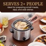 Elite Gourmet Electric Slow Cooker with Adjustable Temp