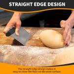 Stainless Steel Bench Scraper and Dough Cutter