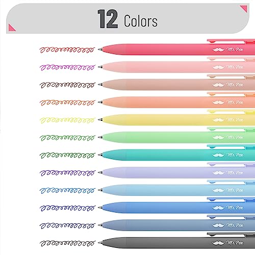 Mr. Pen Retractable Gel Pens 12-Pack