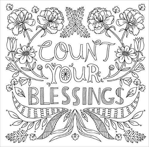 Inspirational Color Me Blessed Adult Coloring Book