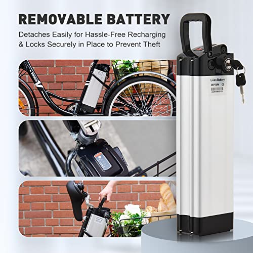 Viribus Adult Electric Tricycle with Removable Battery