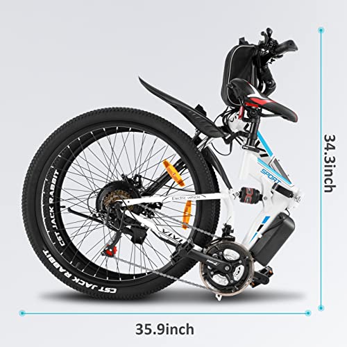 VIVI Folding Electric Mountain Bike for Adults