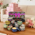 Set of 12 Soothing Soy Candles for Home