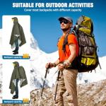 ANYOO Waterproof Rain Poncho for Hikes & Emergencies