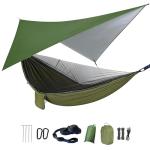 Portable Camping Hammock with Rain Fly and Mosquito Net