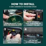 Green Haven Double Burner Portable Camping Stove