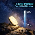 Lanktoo Rechargeable Solar Camping Lantern - 5 Modes