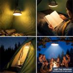 Lanktoo Rechargeable Solar Camping Lantern - 5 Modes