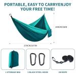 Ultra-Light Portable Camping Hammock with Carabiners