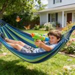 Ovyuzhen Portable Outdoor Hammock with Carry Bag